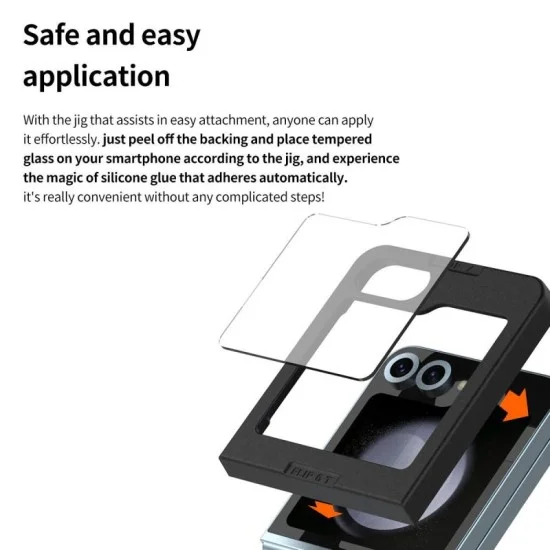 Screen Tempered Glass Samsung Z Flip 6 Core Front Araree - Privacy